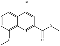 4-CHLORO-8-METHOXY-QUINOLINE-2-CARBOXYLIC ACID METHYL ESTER 구조식 이미지