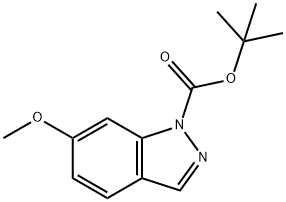 tert-Butyl 6-methoxy-1H-indazole-1-carboxylate 구조식 이미지