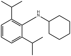 N-Cyclohexyl-2,6-bis(1-methylethyl)-Benzenamine 구조식 이미지