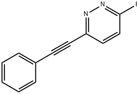 3-Iodo-6-(phenylethynyl)pyridazine Structure