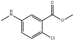 2-Chloro-5-methylamino-benzoic acid methyl ester Structure