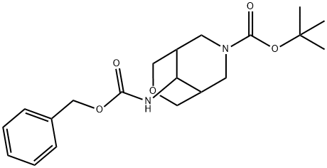 Tert-Butyl 9-(Benzyloxycarbonylamino)-3-Oxa-7-Azabicyclo[3.3.1]Nonane-7-Carboxylate Structure