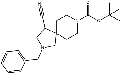 2-Benzyl-4-Cyano-2,8-Diaza-Spiro[4.5]Decane-8-Carboxylic Acid Tert-Butyl Ester 구조식 이미지