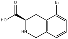 (R)-5-bromo-1,2,3,4-tetrahydroisoquinoline-3-carboxylicacid Structure