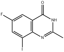 6-Fluoro-8-iodo-2-methylquinazolin-4(3H)-one Structure