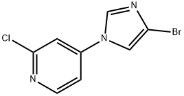 4-(4-bromo-1H-imidazol-1-yl)-2-chloropyridine Structure