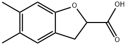 5,6-Dimethyl-2,3-dihydrobenzofuran-2-carboxylic acid Structure