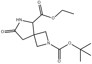 2-Tert-Butyl 5-Ethyl 7-Oxo-2,6-Diazaspiro[3.4]Octane-2,5-Dicarboxylate 구조식 이미지
