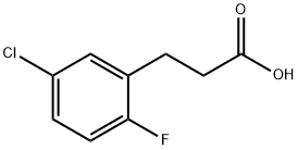 3-(5-Chloro-2-fluoro-phenyl)-propionic acid 구조식 이미지
