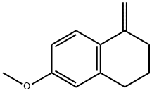 Naphthalene, 1,2,3,4-tetrahydro-6-methoxy-1-methylene- Structure