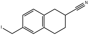 6-(Iodomethyl)-1,2,3,4-tetrahydronaphthalene-2-carbonitrile Structure