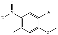 1-Bromo-4-iodo-2-methoxy-5-nitro-benzene Structure