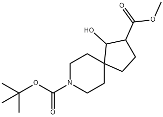 8-Tert-Butyl 2-Methyl 1-Hydroxy-8-Azaspiro[4.5]Decane-2,8-Dicarboxylate Structure