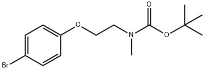 tert-butyl 2-(4-bromophenoxy)ethylmethylcarbamate 구조식 이미지