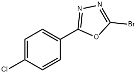 2-bromo-5-(4-chlorophenyl)-1,3,4-Oxadiazole Structure