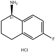 (R)-6-Fluoro-1,2,3,4-tetrahydro-naphthalen-1-ylamine hydrochloride 구조식 이미지