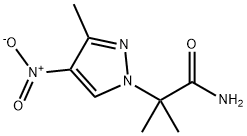 2-methyl-2-(3-methyl-4-nitro-1H-pyrazol-1-yl)propanamide 구조식 이미지