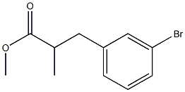 methyl 3-(3-bromophenyl)-2-methylpropanoate 구조식 이미지