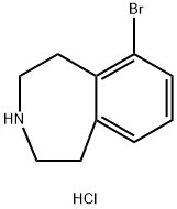 1H-3-Benzazepine, 6-bromo-2,3,4,5-tetrahydro-, hydrochloride Structure