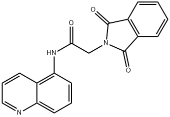 2-(1,3-dioxo-1,3-dihydro-2H-isoindol-2-yl)-N-(quinolin-5-yl)acetamide Structure