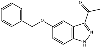 1-(5-(benzyloxy)-1H-indazol-3-yl)ethanone 구조식 이미지