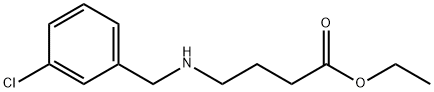 ethyl 4-(3-chlorobenzylamino)butanoate Structure