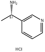 (S)-1-(pyridin-3-yl)ethanamine hydrochloride 구조식 이미지