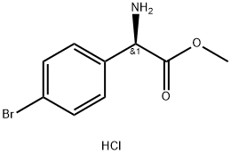 (R)-Methyl 2-amino-2-(4-bromophenyl)acetate HCl Structure