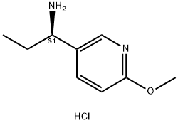 (R)-1-(6-Methoxypyridin-3-yl)propan-1-amine hydrochloride Structure