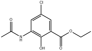 Ethyl 3-acetamido-5-chloro-2-hydroxybenzoate Structure