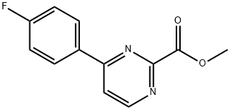 Methyl 4-(4-fluorophenyl)pyrimidine-2-carboxylate 구조식 이미지