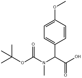 N-Boc-N-methyl-2-(4-methoxyphenyl)glycine 구조식 이미지