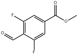 methyl 3,5-difluoro-4-formylbenzoate 구조식 이미지