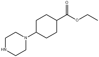 ethyl 4-(piperazin-1-yl)cyclohexanecarboxylate 구조식 이미지