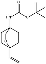 tert-butyl n-{1-ethenyl-2-oxabicyclo[2.2.2]octan-4-yl}carbamate Structure