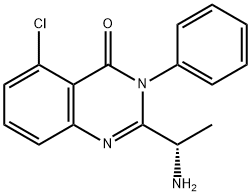 (S)-2-(1-Aminoethyl)-5-chloro-3-phenylquinazolin-4(3H)-one Structure