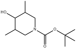 tert-butyl 4-hydroxy-3,5-dimethylpiperidine-1-carboxylate 구조식 이미지