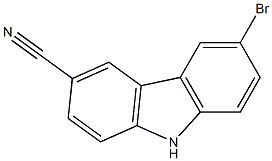 6-Bromo-9H-carbazole-3-carbonitrile Structure