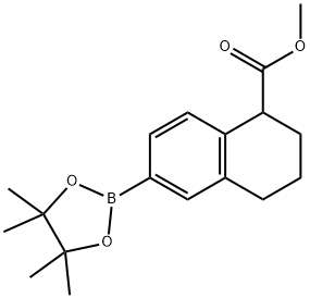 methyl 6-(4,4,5,5-tetramethyl-1,3,2-dioxaborolan-2-yl)-1,2,3,4-tetrahydronaphthalene-1-carboxylate Structure