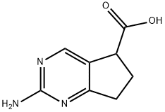 2-amino-6,7-dihydro-5H-cyclopenta[d]pyrimidine-5-carboxylic acid Structure