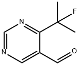 4-(1-Fluoro-1-methyl-ethyl)-pyrimidine-5-carbaldehyde Structure