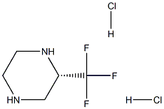 (S)-2-Trifluoromethyl-piperazine dihydrochloride 구조식 이미지