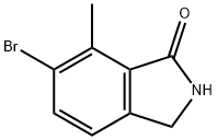 6-BROMO-7-METHYLISOINDOLIN-1-ONE 구조식 이미지