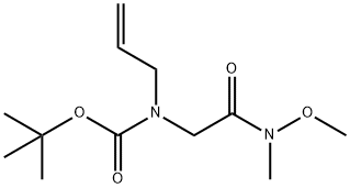 tert-butyl N-allyl-N-[2-(methoxy(methyl)amino)-2-oxo-ethyl]carbamate Structure