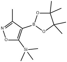 3-Methyl-5-(trimethylsilyl)isoxazole-4-boronic Acid Pinacol Ester Structure