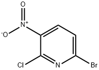 6-Bromo-2-chloro-3-nitropyridine 구조식 이미지