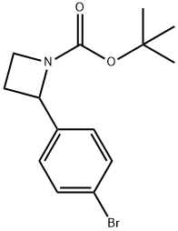 tert-butyl 2-(4-bromophenyl)azetidine-1-carboxylate Structure