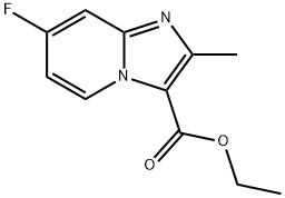 7-Fluoro-2-methyl-imidazo[1,2-a]pyridine-3-carboxylic acid ethyl ester Structure