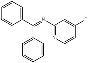 N-(Diphenylmethylene)-4-Fluoropyridin-2-Amine 구조식 이미지