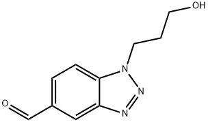 1-(3-hydroxypropyl)-1H-benzo[d][1,2,3]triazole-5-carbaldehyde Structure